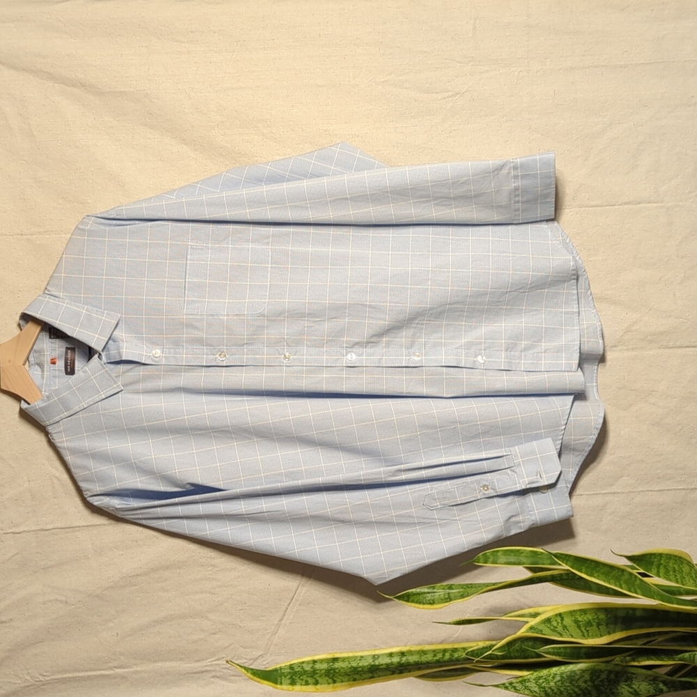 Van Heusen Traveler Dress Shirt Sz XL 17-17.5